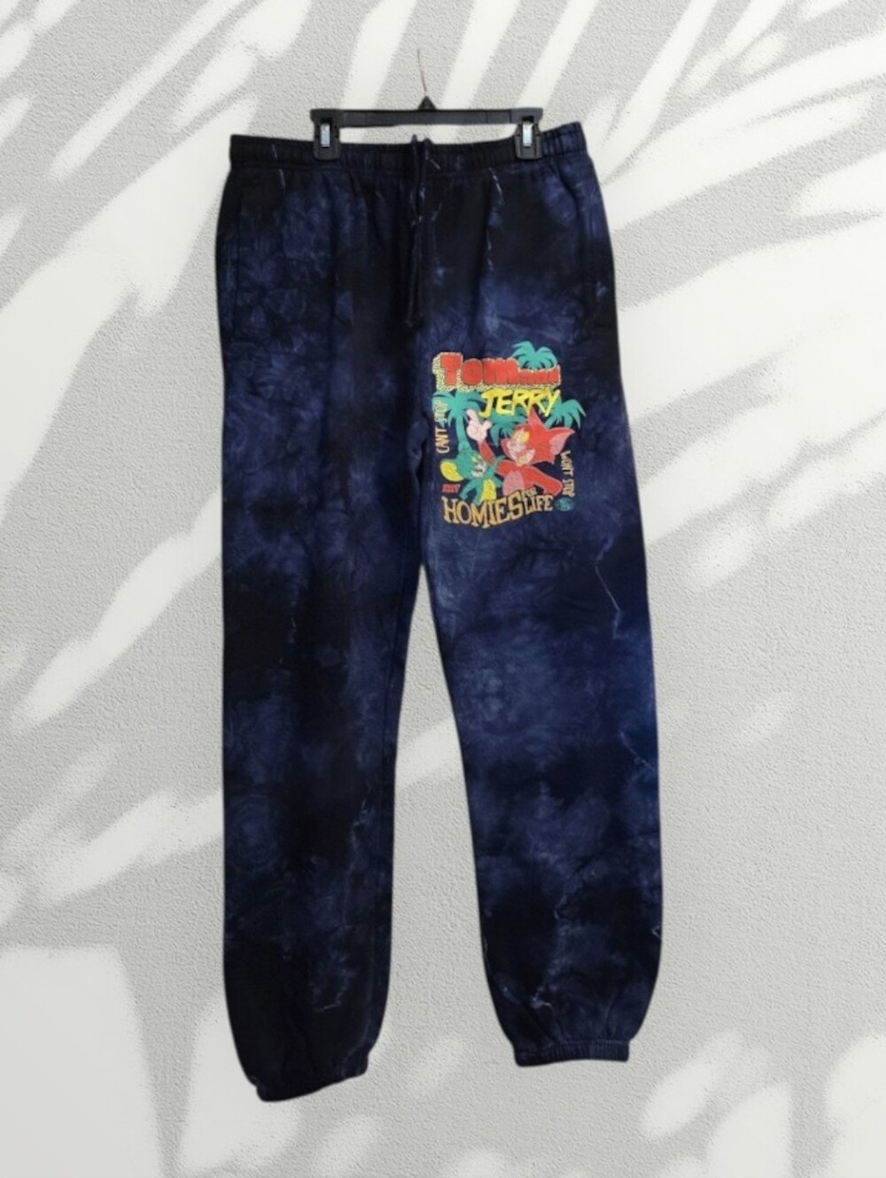 NWOT Neff x Tom & Jerry Colab "Homies Life" tie-dye sweatpants